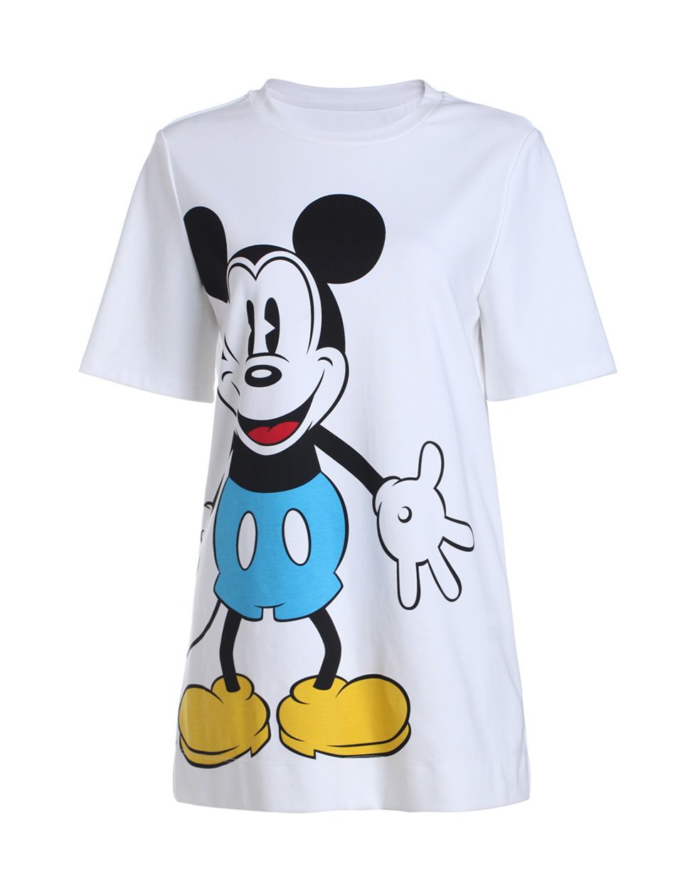 米奇中长款宽松棉质短袖t恤