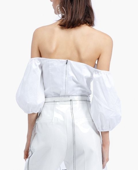 透明两件套阔腿裤