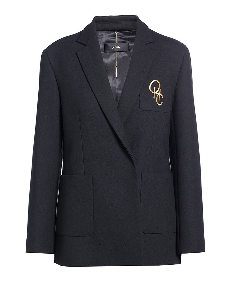 ochirly (欧时力) 官方购物网 - logo刺绣西装外套